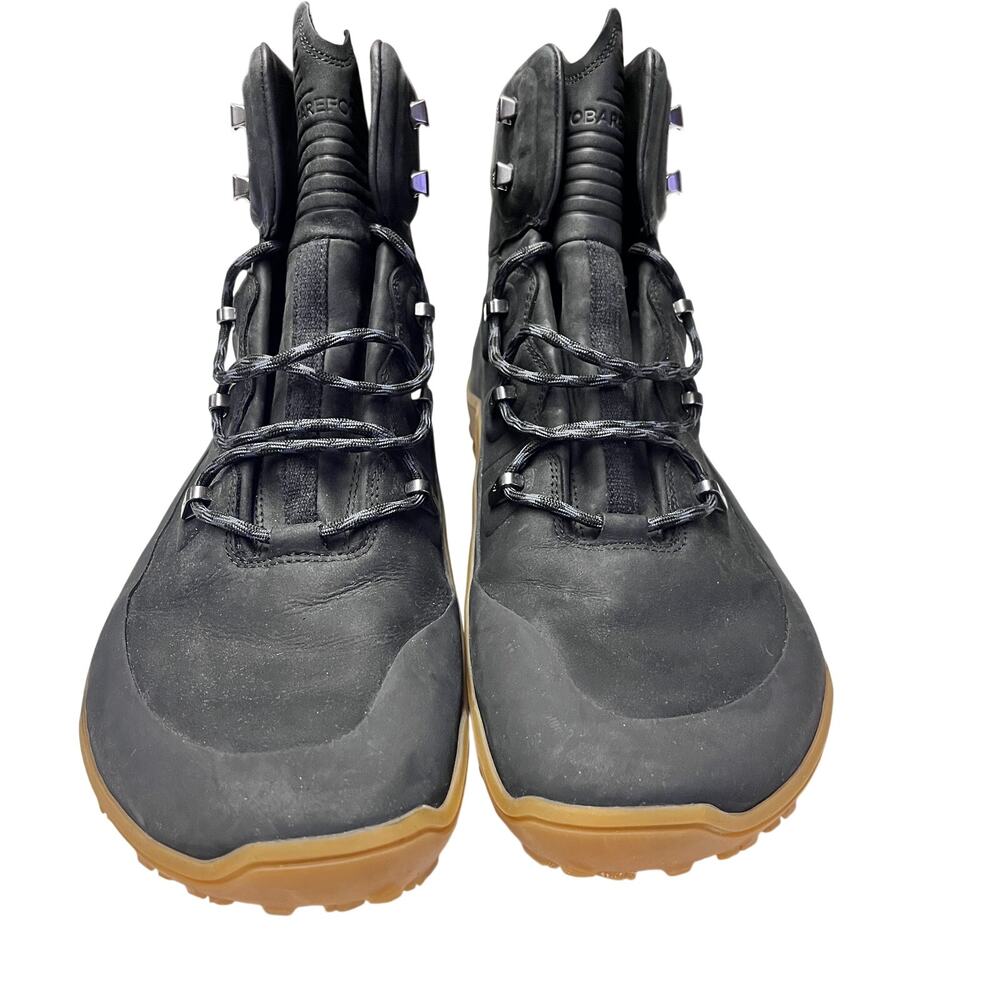 Men's Vivo Barefoot Tracker AT Thermal insulated hiking boots black leather 46